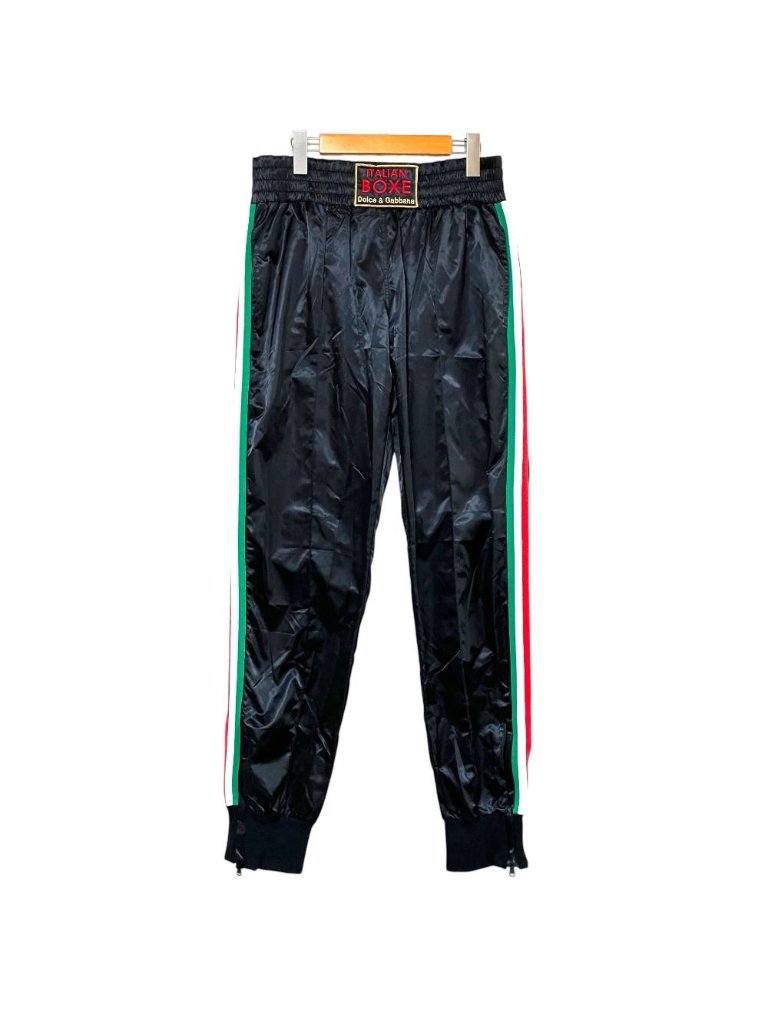 Dolce & Gabbana Side Line Satin E-J-Jogger-Pants 50 Black